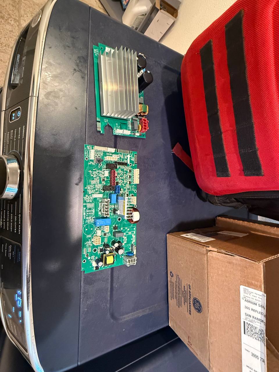 Job photo from GE Front-Load Washer Not Draining in Alamo: Job Notes