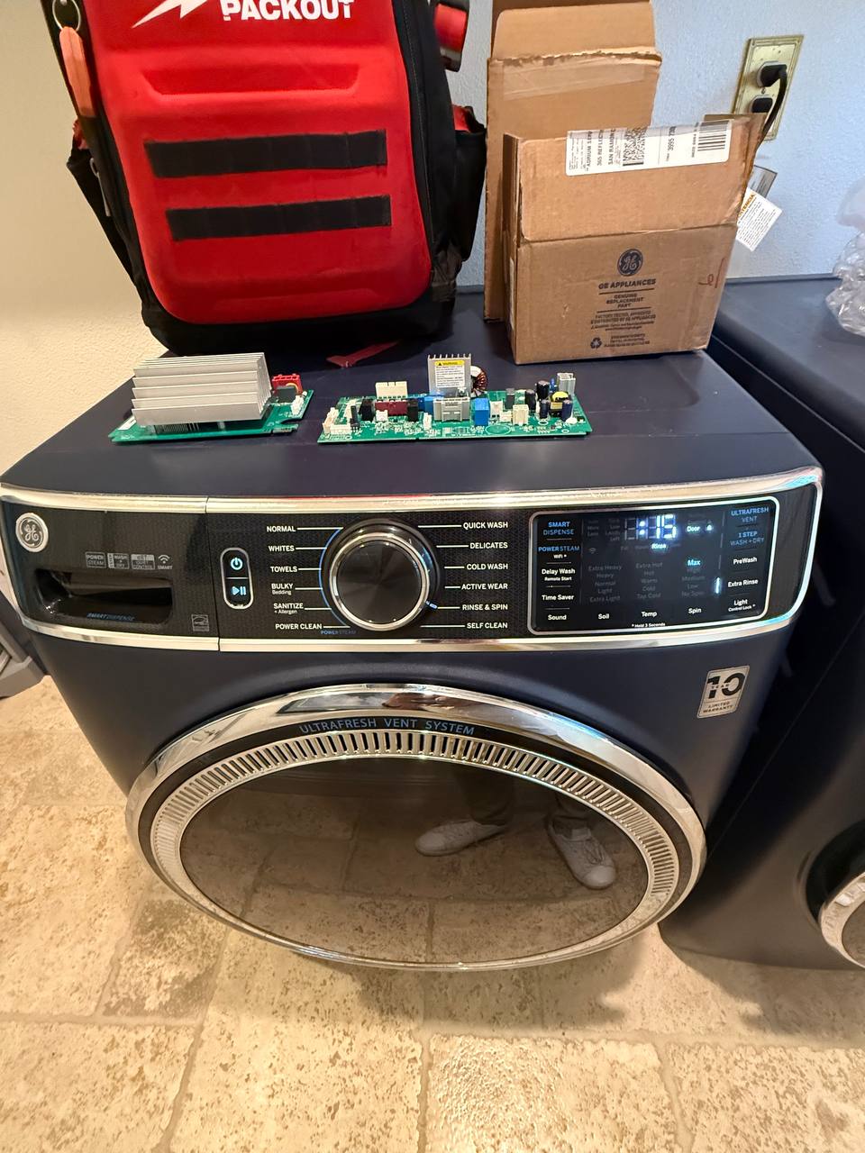 GE Front-Load Washer Not Draining in Alamo: Job Notes